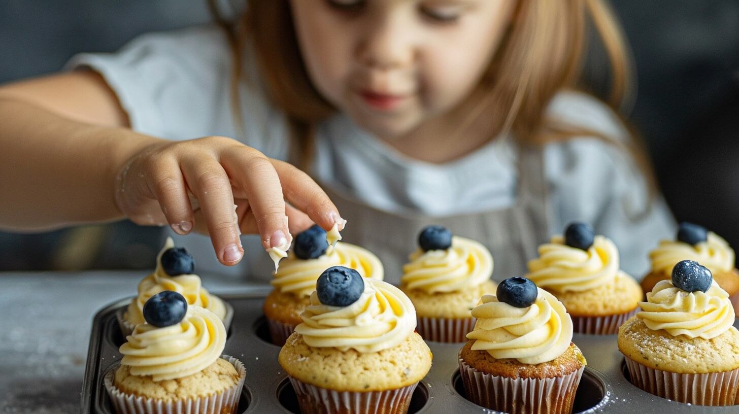 Cupcakes, plátano, guayaba, lonche, niños, lonchera, moras azules, merienda, saludable, casero, delicioso, frutas, colorido, creativo - (Imagen Ilustrativa Infobae)