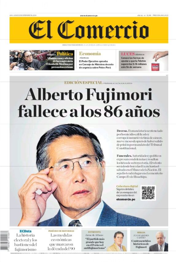 murió alberto fujimori