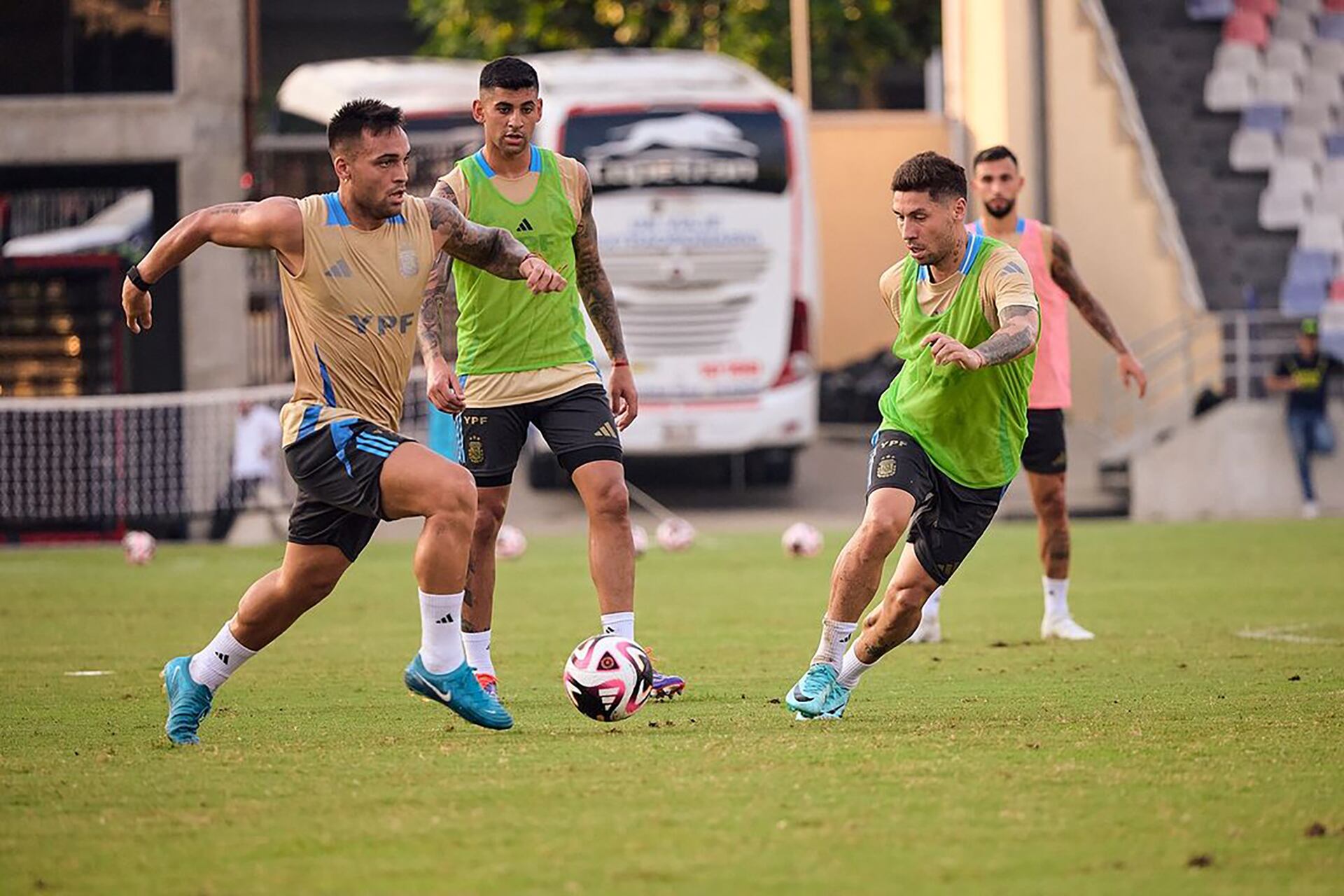 Entrenamiento de la selección argentina