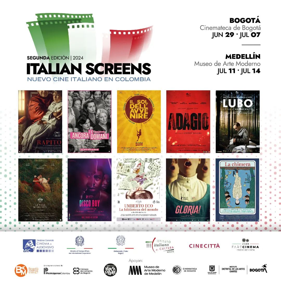 Regresa 'Italian Screens', una muestra del nuevo Cine Italiano en Colombia - crédito @italyincolombia/Instagram