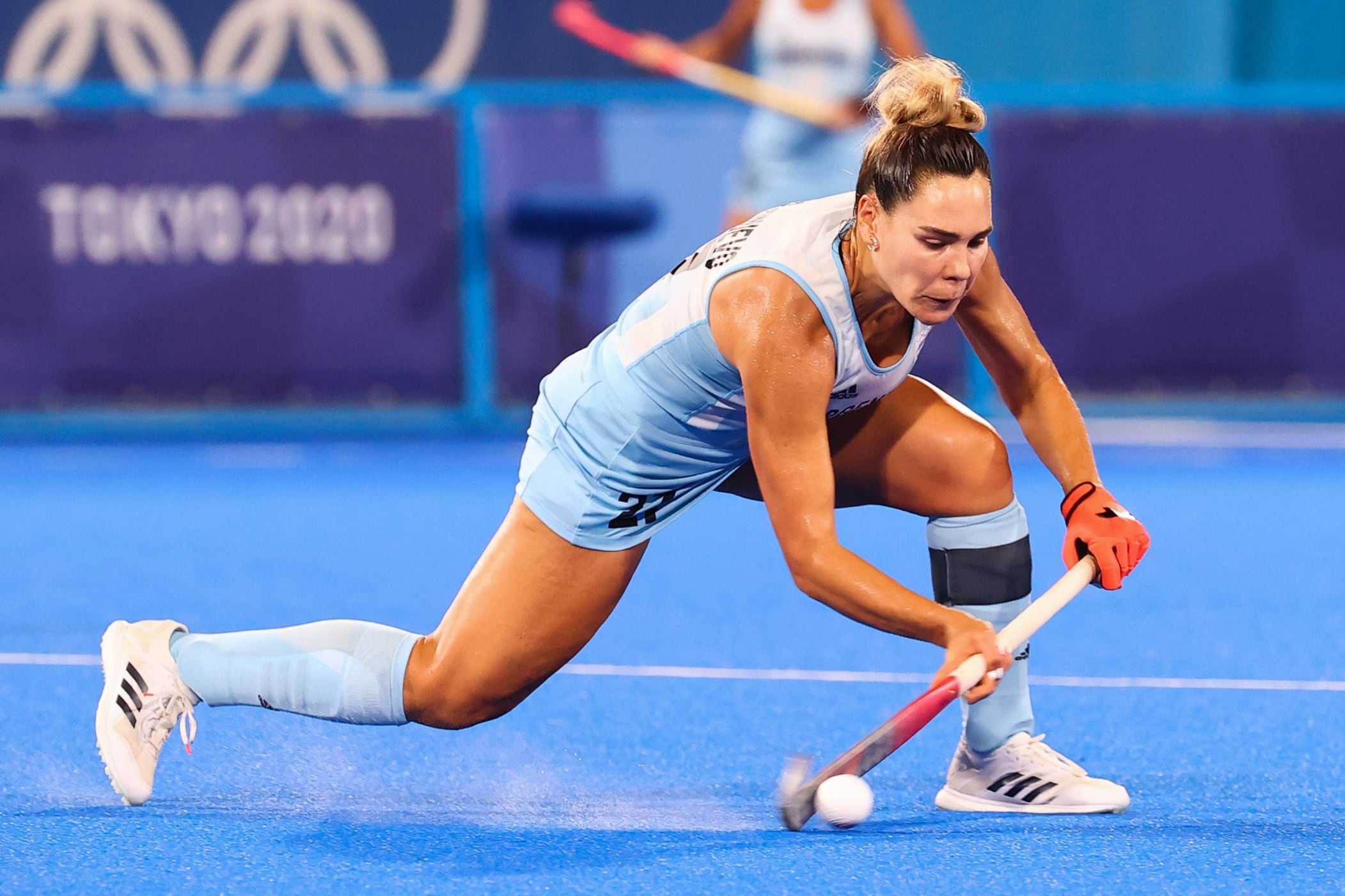 Noel Barrionuevo es uno de los emblemas de Las Leonas, quien se retiró del hockey a fines de 2021 (REUTERS/Bernadett Szabo)