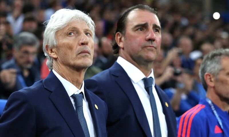 Néstor Lorenzo (der.) fue el asistente de José Pékerman (izq.) en la selección Colombia. Foto: archivo