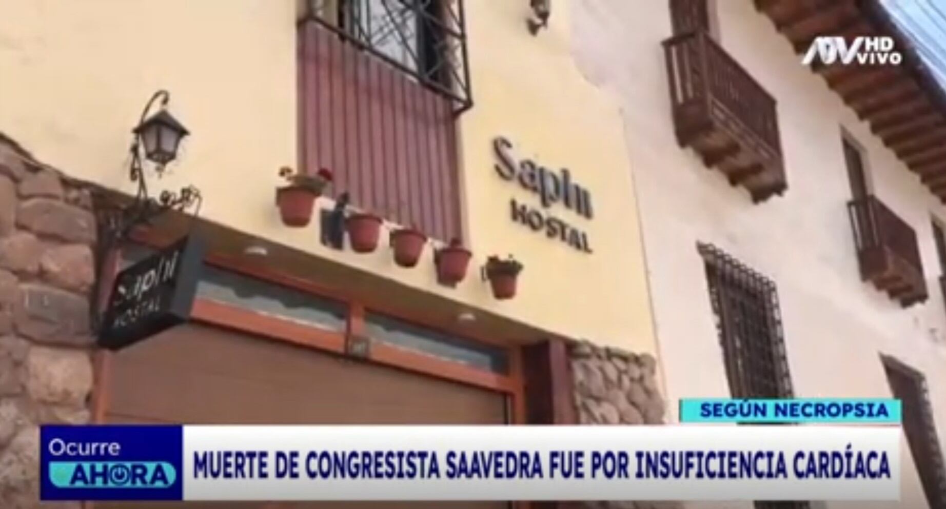 Necropsia revela la causa de la muerte del excongresista de ‘Somos Perú’. (Captura: Ocurre ahora)