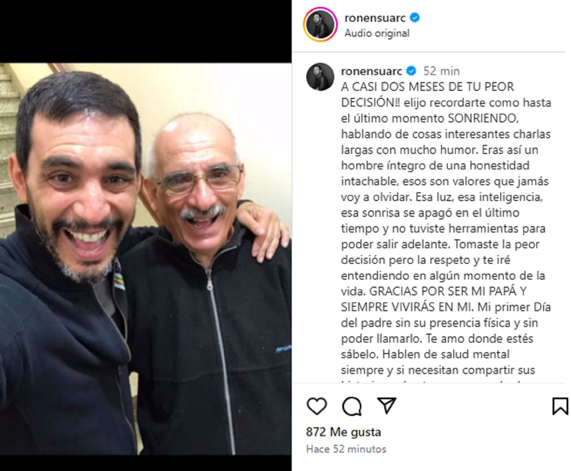 El recuerdo de Ronen (Instagram)