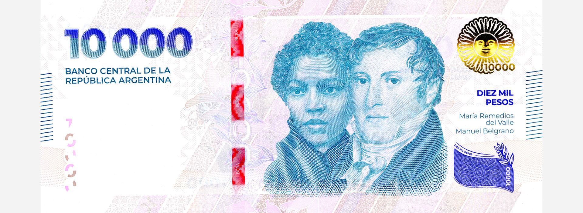 nuevo billete de $10.000