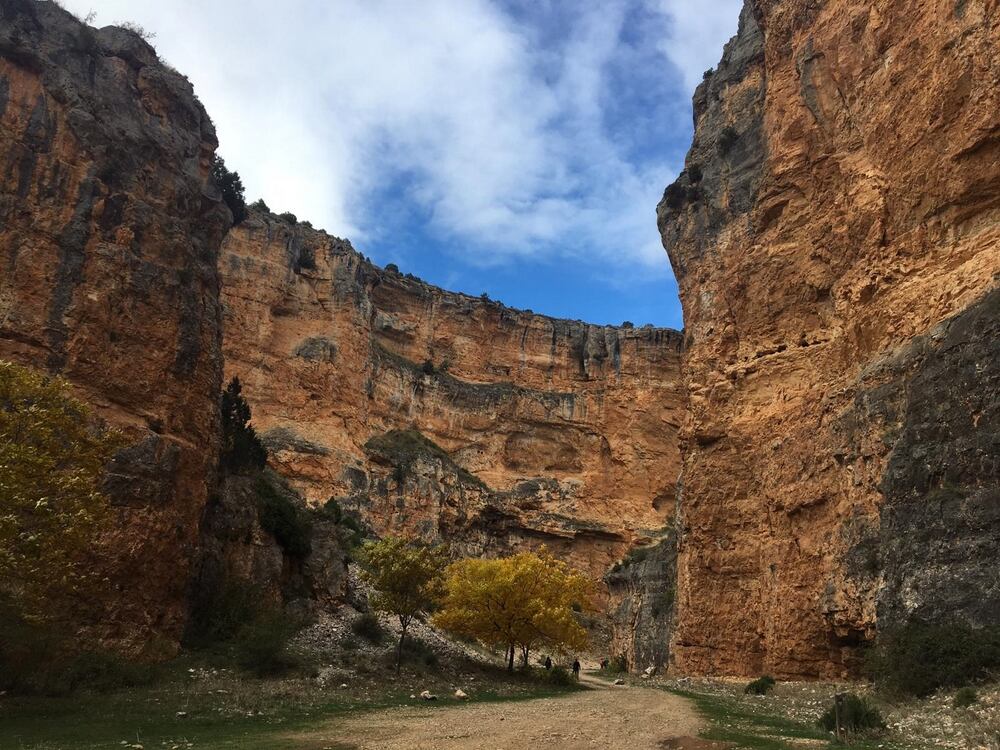 Imagen del Barranco de la Hoz Seca, en Zaragoza (Turismo Jaraba)