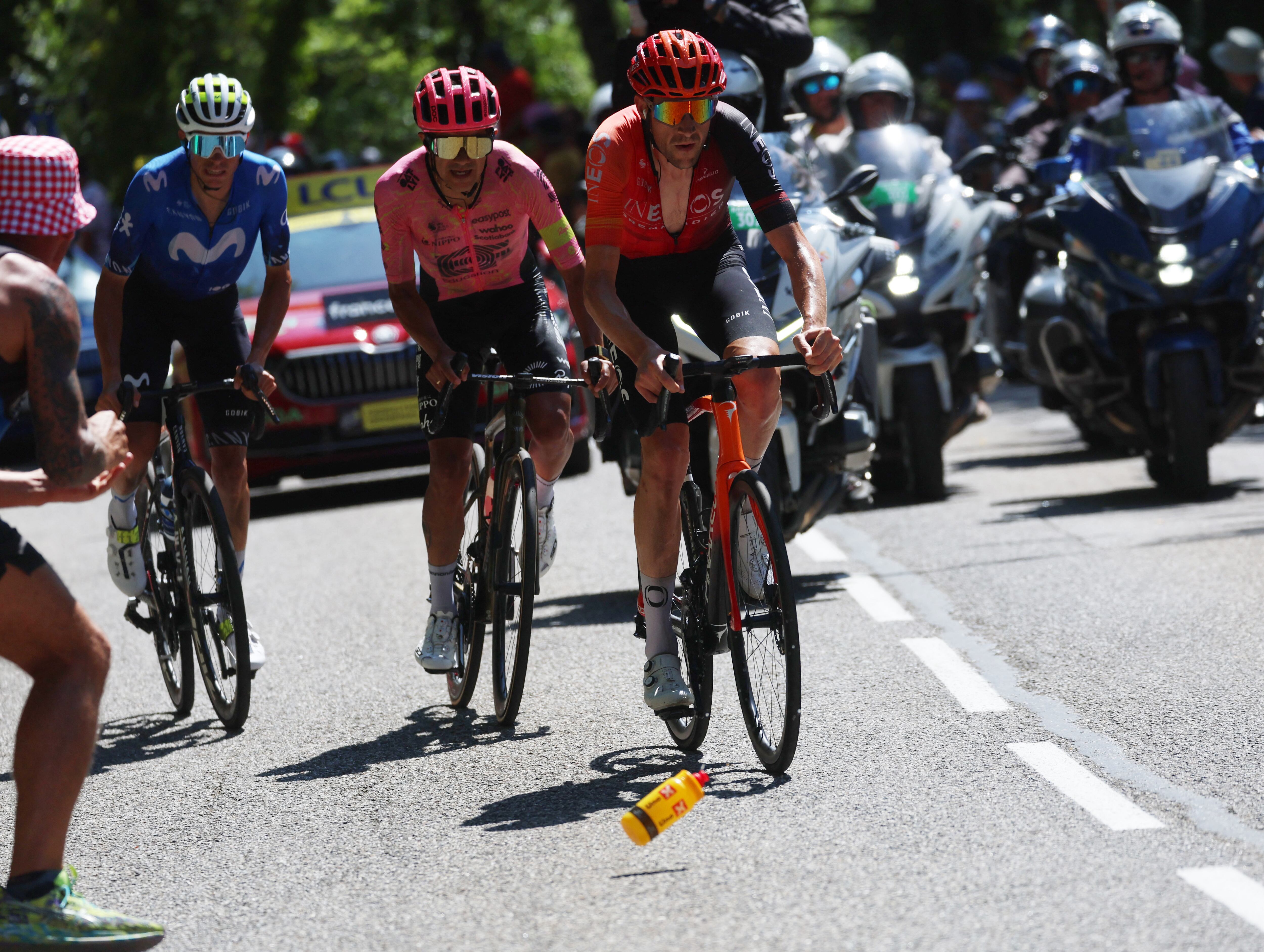 Richard Carapaz podría ser el protagonista de la jornada en la etapa 17 del Tour de Francia crédito - Molly Darlington / REUTERS