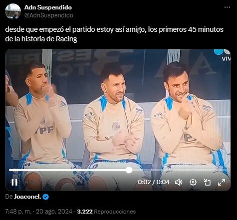 Los memes y reacciones de la goleada de Racing a Huachipato