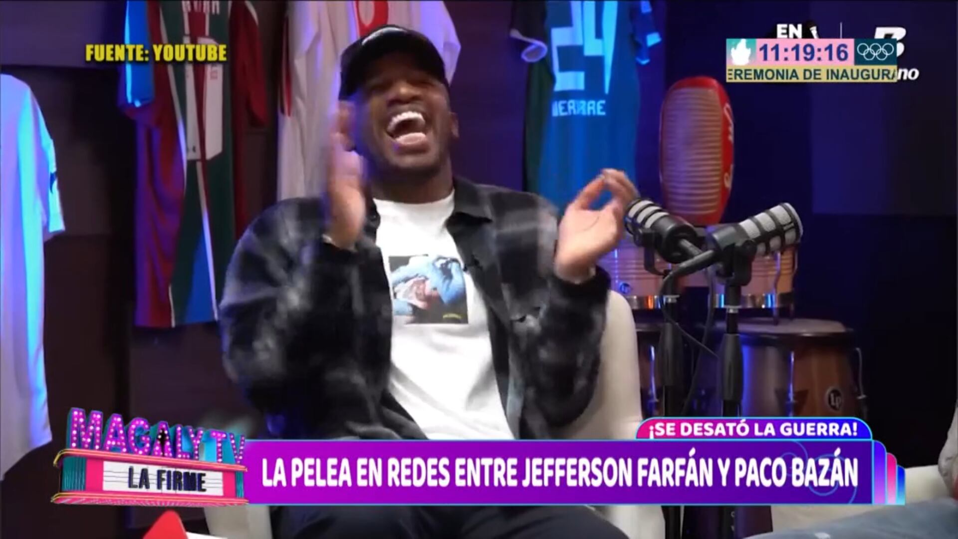 Jefferson Farfán y Paco Bazán, los inicios de su pelea mediática.