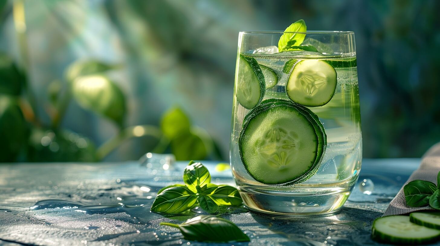 Bebida hidratante
Agua con sabor
Pepino
Infusión fresca
Salud natural
Refrescante bebida
Hidratarse saludablemente
Agua de frutas
Bebida con hierbas
Nutrición
Bebida antioxidante
Vitaminas
Infusión desintoxicante
Bebida nutritiva
-  (Imagen Ilustrativa Infobae)