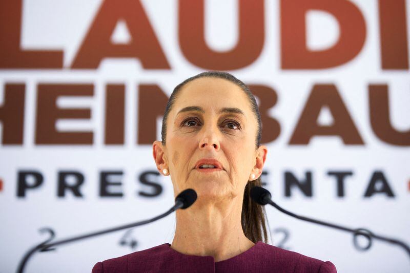 FOTO DE ARCHIVO. La presidenta electa de México, Claudia Sheinbaum, ofrece una conferencia de prensa en Ciudad de México, México. 11 de junio de 2024. REUTERS/Raquel Cunha