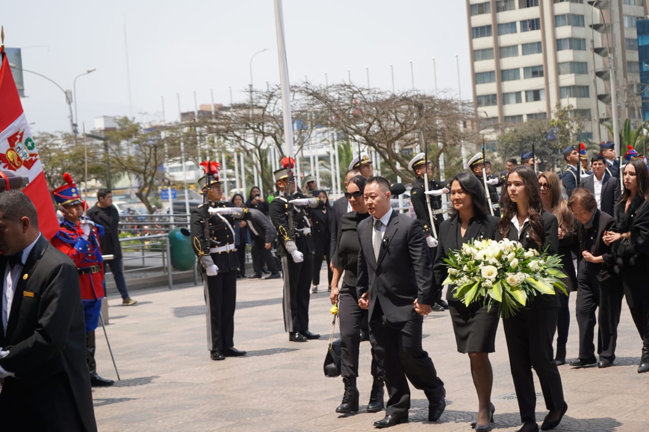 Velorio de Alberto Fujimori en el Ministerio de la Cultura