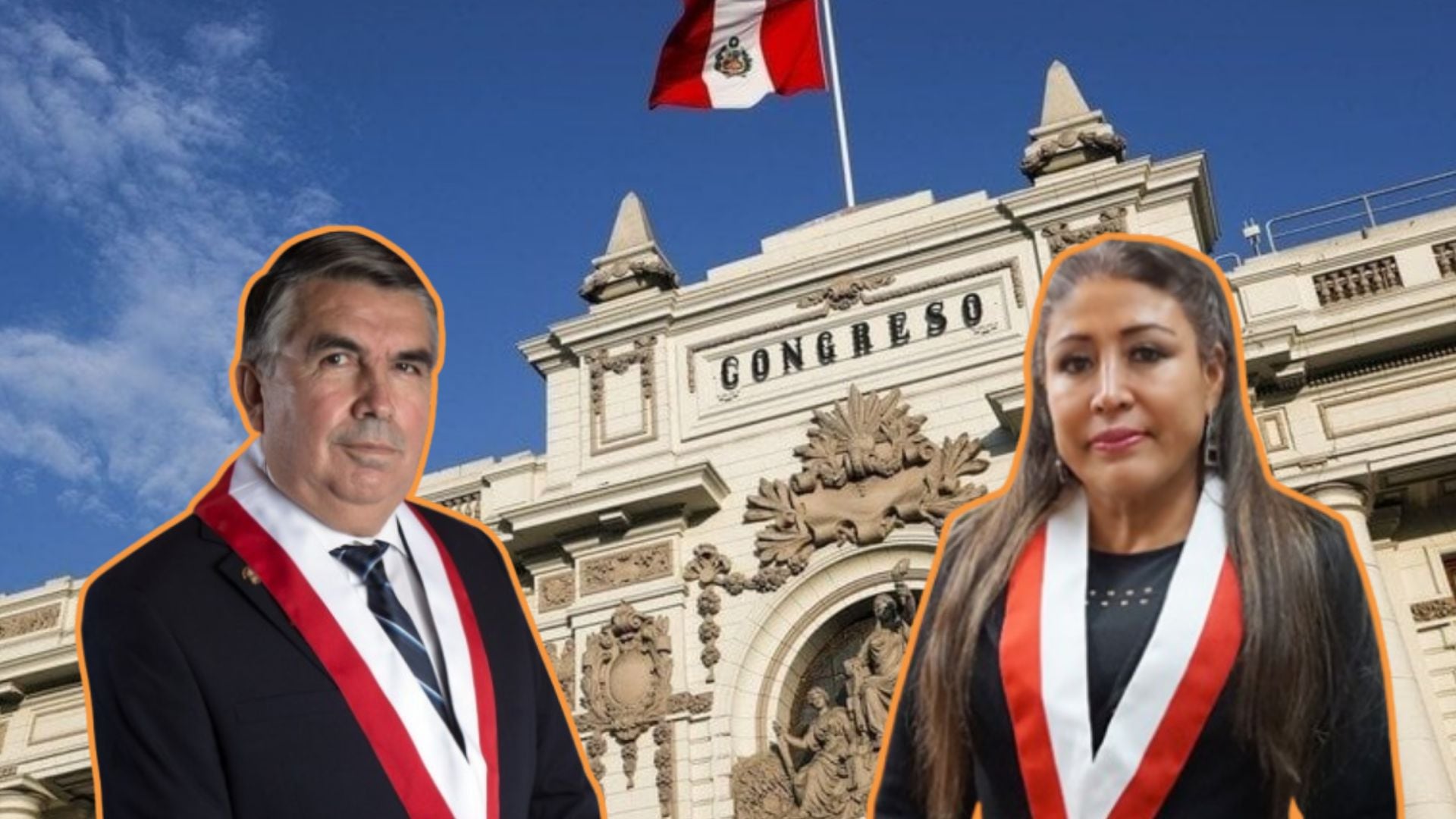 Elizabeth Medina y Alex Paredes son militantes de Somos Perú, pero integran otra bancada del Congreso