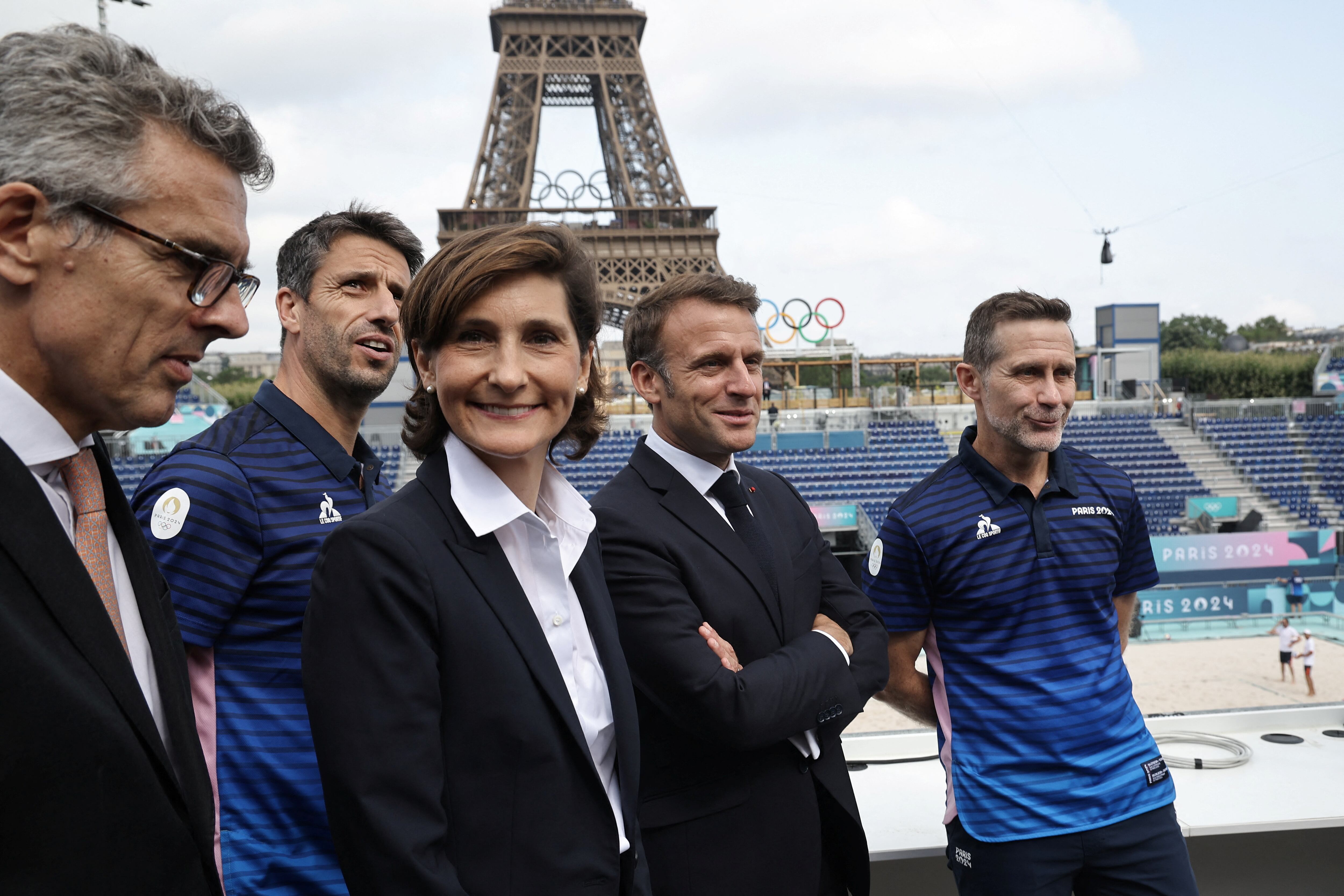 La ministra de Deportes de Francia, Amélie Oudéa-Castera, se refirió a los problemas que tuvo París durante las primeras horas de este viernes (Foto: CHRISTOPHE PETIT TESSON/Pool via REUTERS)