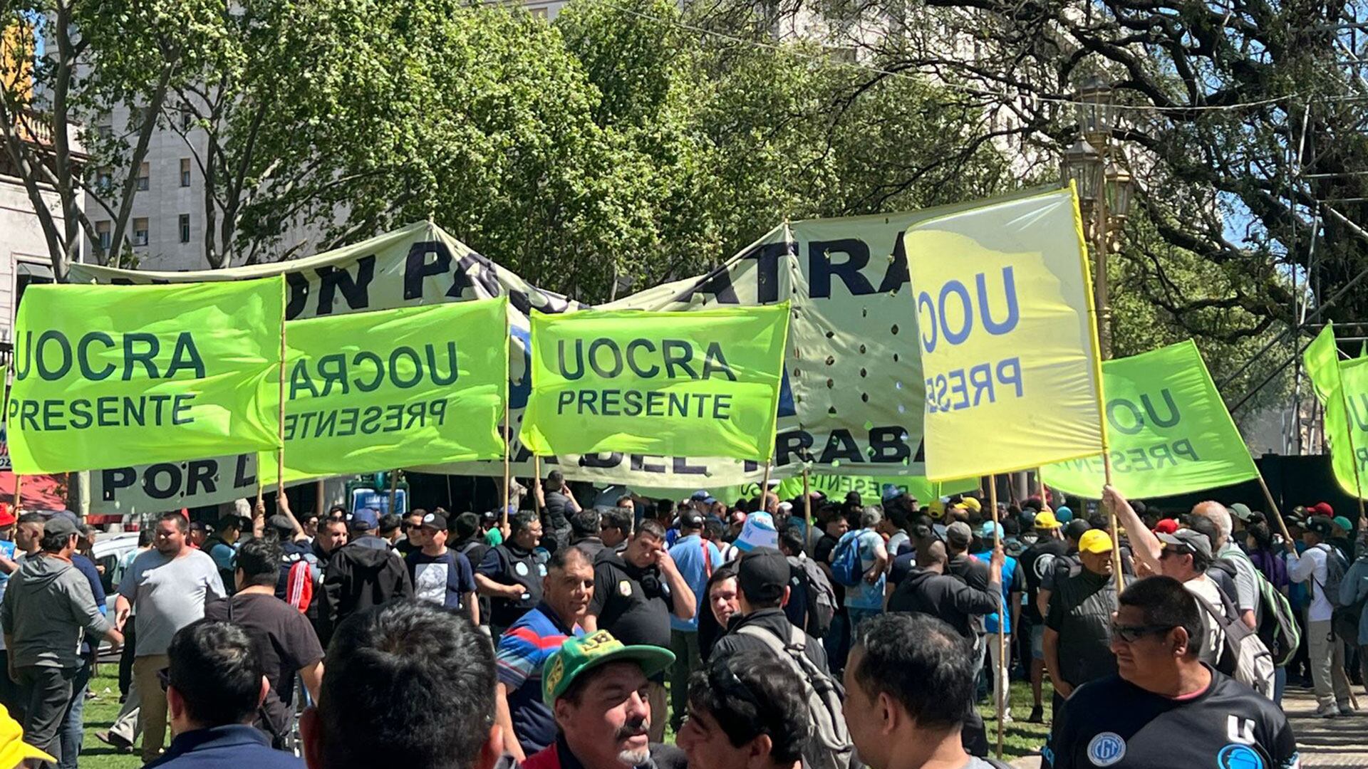 La UOCRA en la marcha universitaria