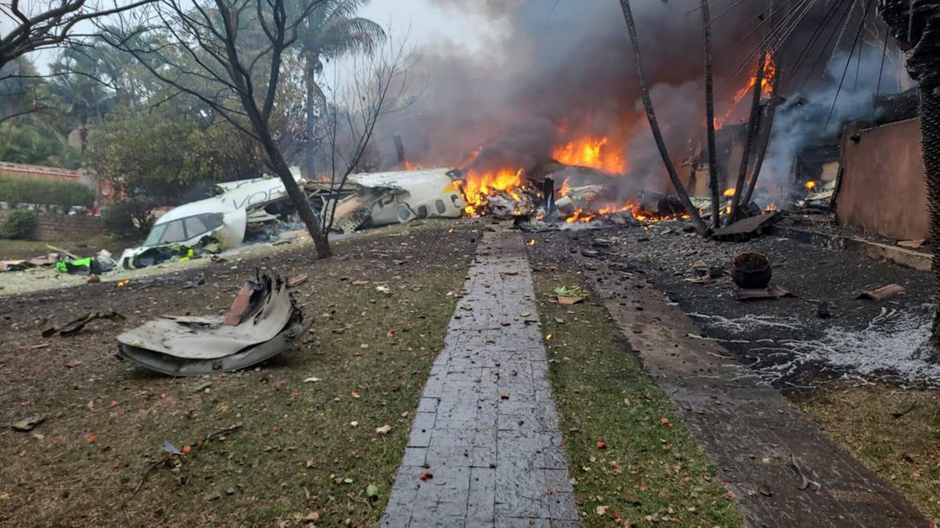 accidente aereo en brasil avion san pablo