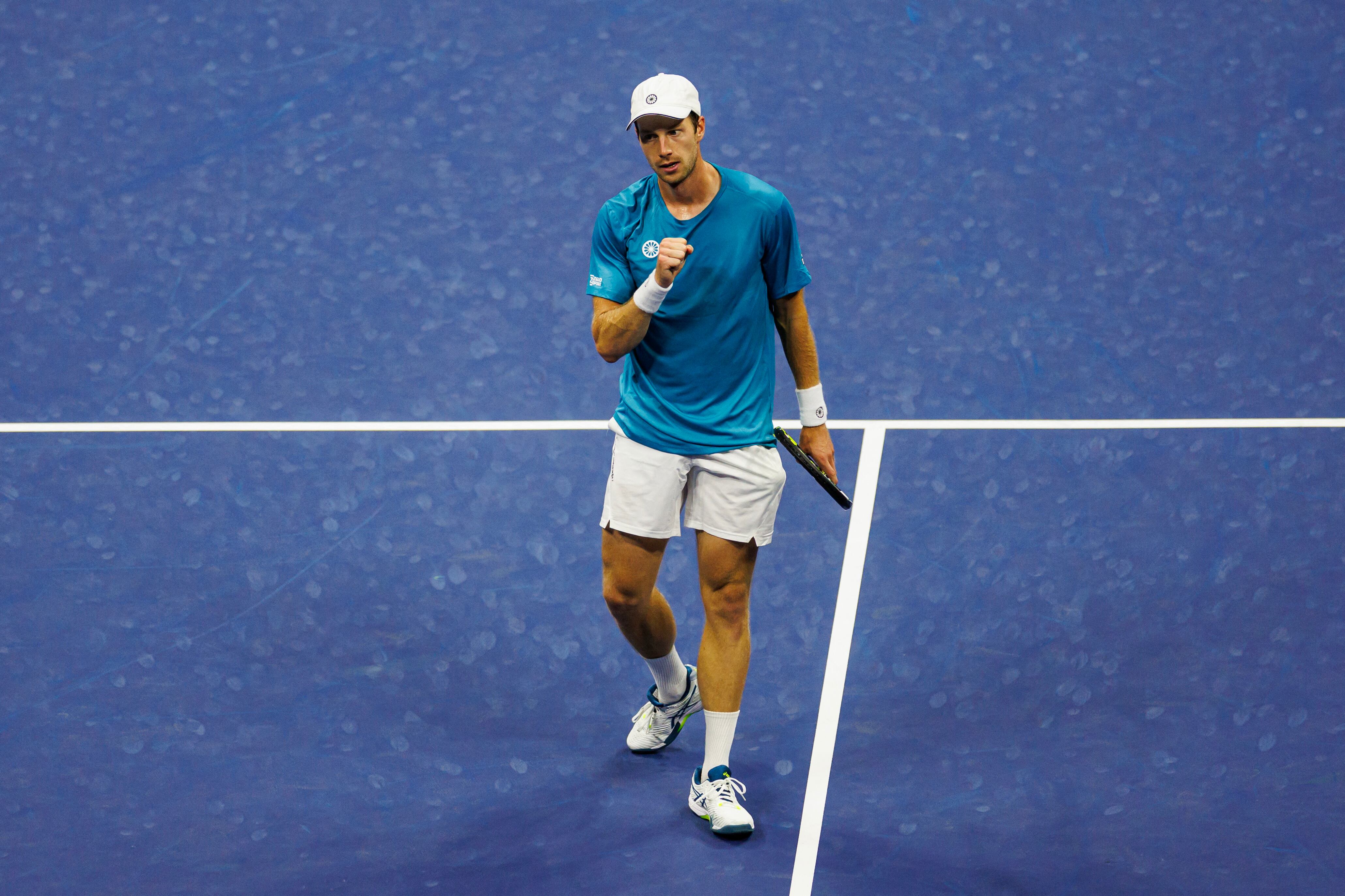 Botic van de Zandschulp dio el golpe en el US Open al vencer a Carlos Alcaraz (Credit: Mike Frey-USA TODAY Sports)