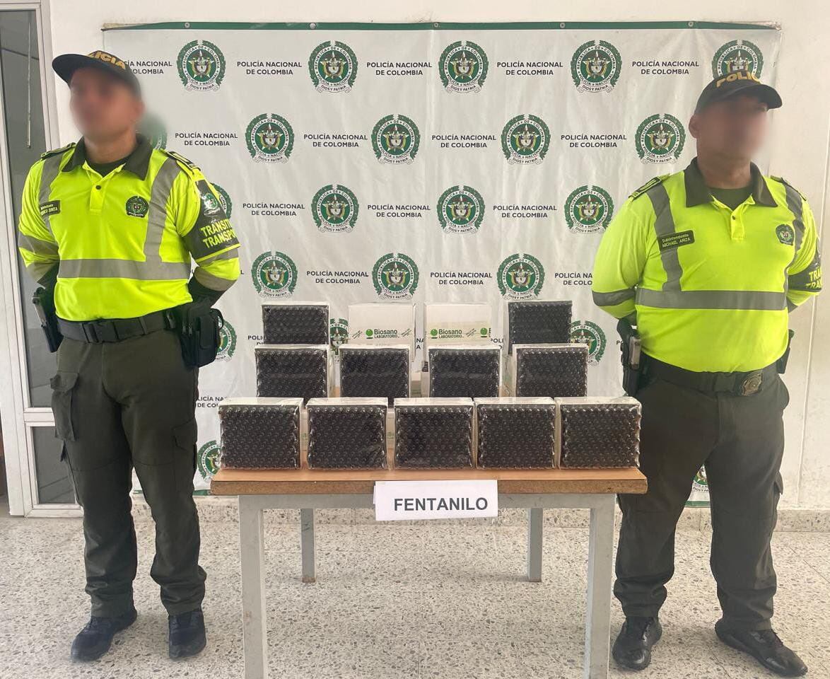 Incautan más de 1.000 ampolletas de fentanilo en Sincelejo - crédito Policía de Sucre