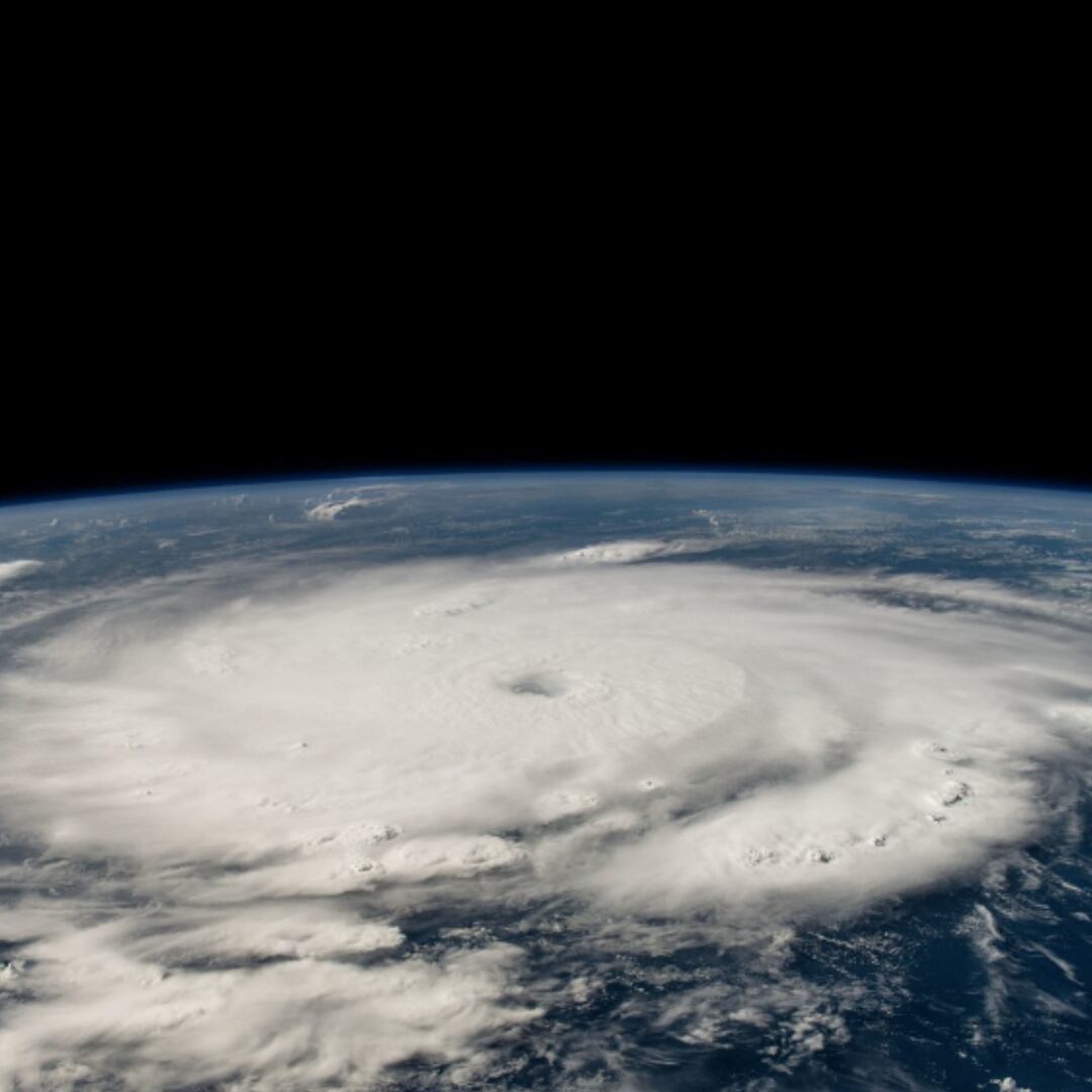 El temporal fue captado desde el espacio