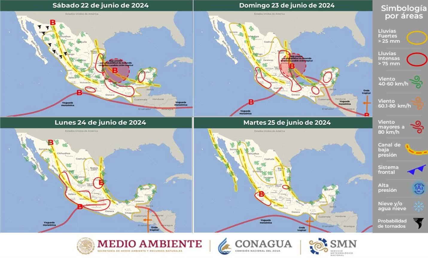 trayectoria beryl clima mexico ciclón huracán 220624