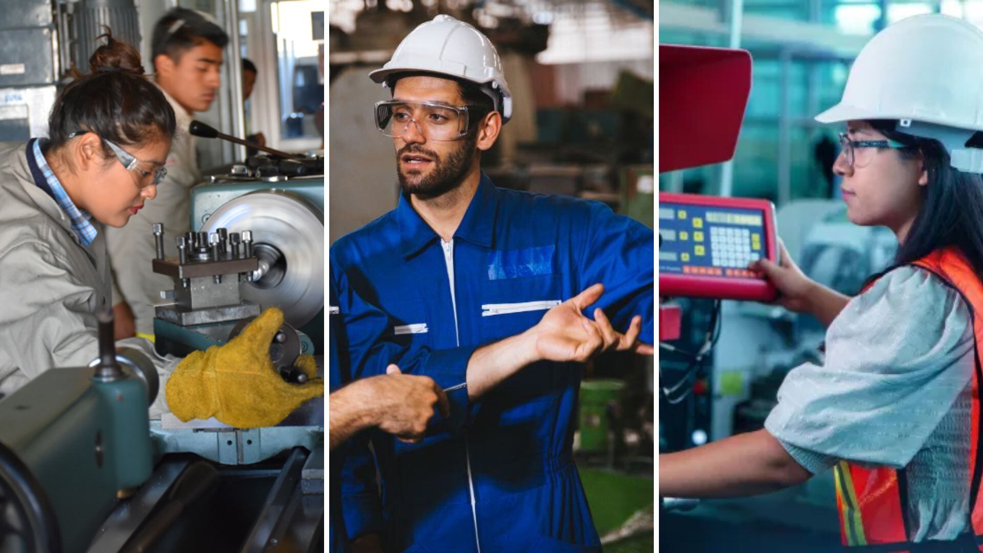 Profesionales ejerciendo carreras en tecnología.