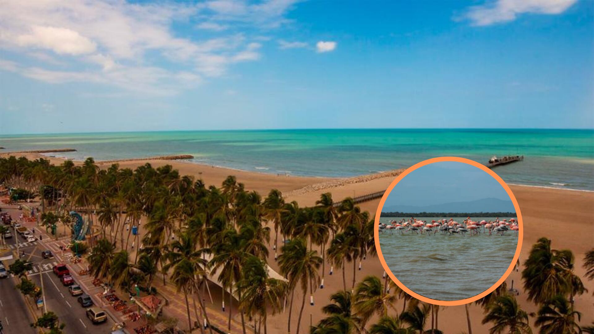 Riohacha, la capital del departamento de La Guajira, se ha convertido en uno de los puntos de distribución de turistas a la punta más al norte de Colombia - crédito imágenes de Playas de Colombia y Getty Images