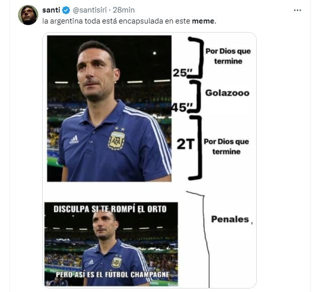 memes argentina ecuador segunda