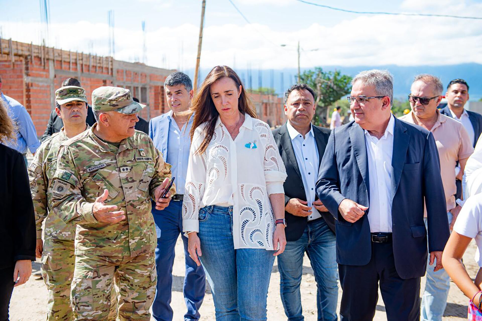 Victoria Villarruel en Catamarca con el gobernador Raul Jalil