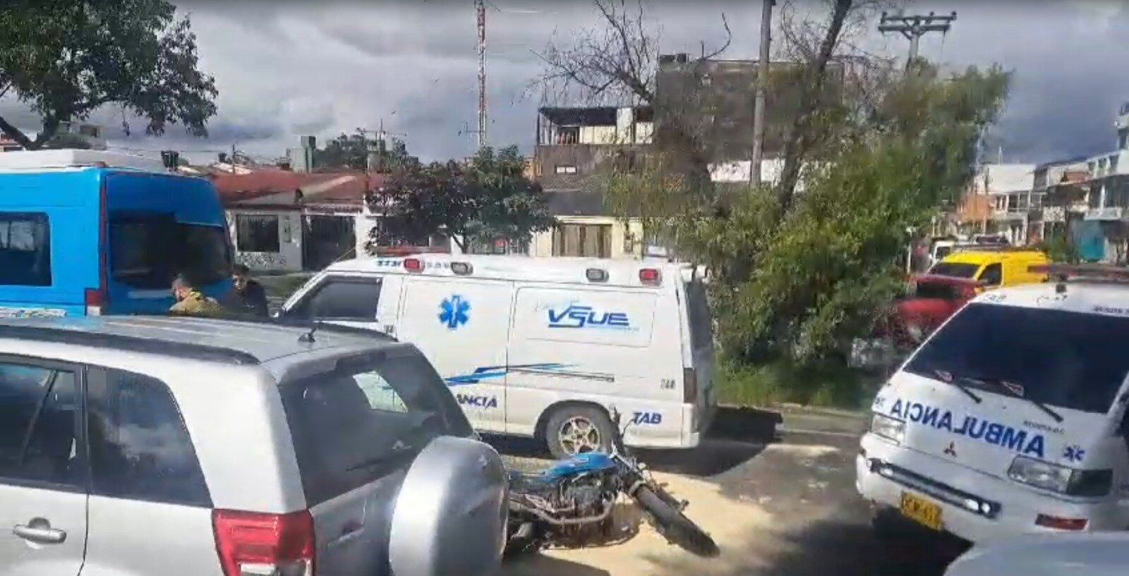 Accidente en Bogotá - crédito @BogotaTransito / X