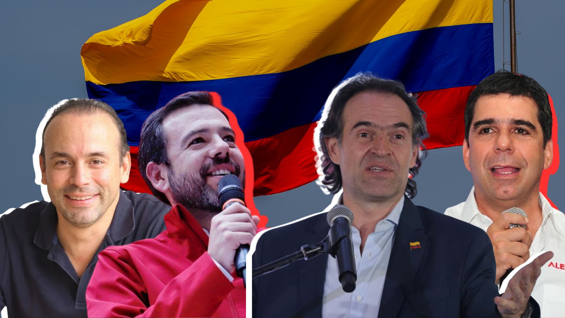 Alcaldes electos en las ciudades emblemáticas: Bogotá (Luis Carlos Galán), Medellín (Fico Gutiérrez), Cali (Alejandro Eder) y Barranquilla (Alex Char) - crédito Infobae