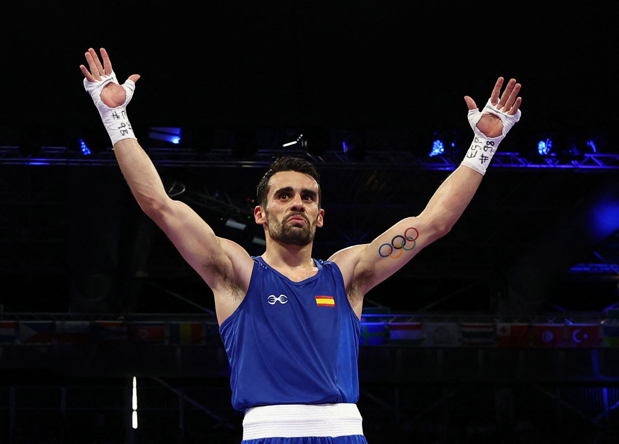 José Quiles Brotons en el ring de Paris 2024. (Piroschka Van De Wouw/REUTERS)