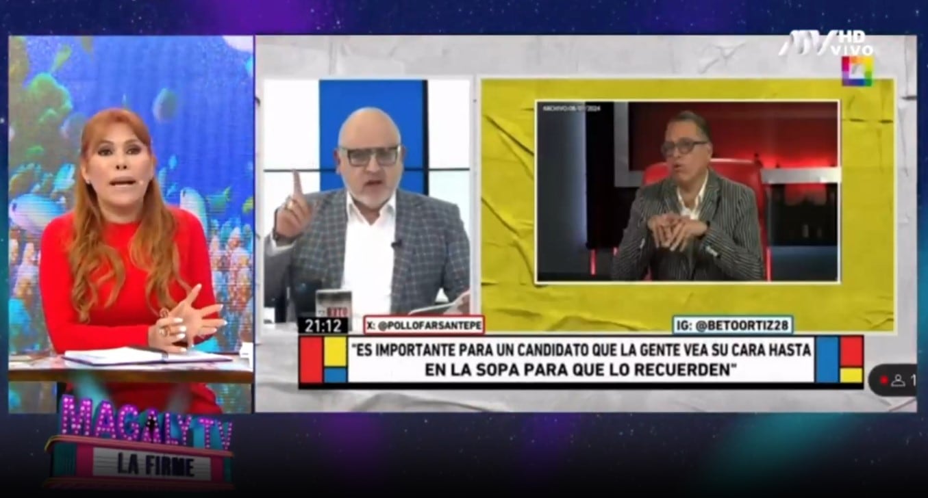 Magaly Medina compara a Sigrid Bazán con Phillip Butters: “Ella usó a Latina como vientre de alquiler”. (Captura: Magaly TV La Firme)