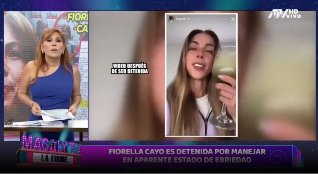 Magaly Medina aplaude revocación de licencia a Fiorella Cayo y critica falta de disculpas: "Solo hizo su jugo antiresaca". (Captura: Magaly TV La Firme)