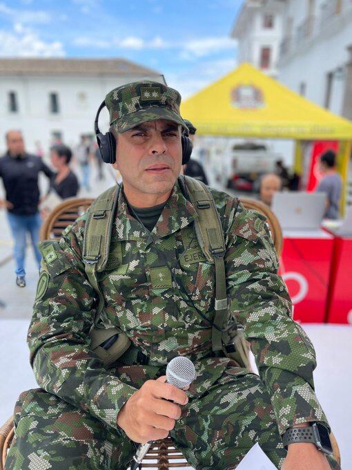 Brigadier Federico Mejía entregó detalles del bombardeo ejecutado en el Cauca - crédito @EduardoCobo/X