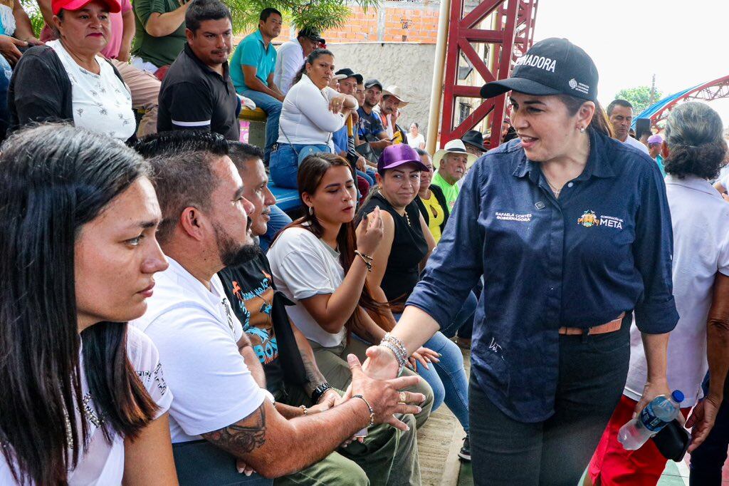 La Gobernadora del Meta entregó fuertes declaraciones a los negociadores del EMC de las disidencias de las Farc - crédito @RafaelaCortesZ/X