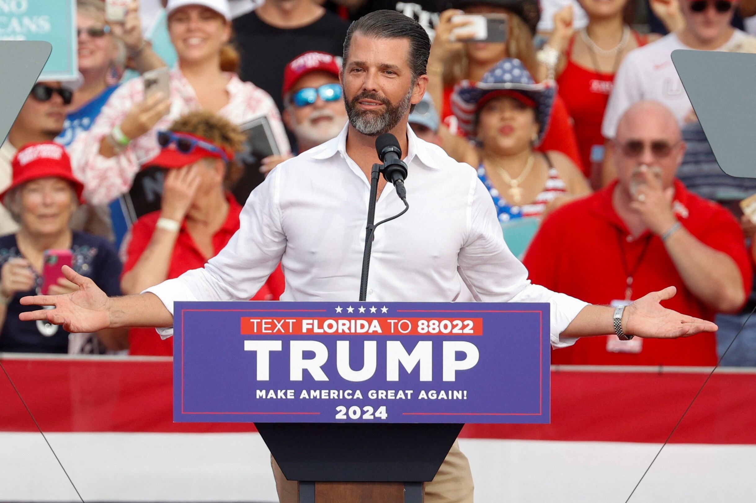 Donald Trump Jr., hijo del ex presidente de EEUU (REUTERS/Marco Bello)