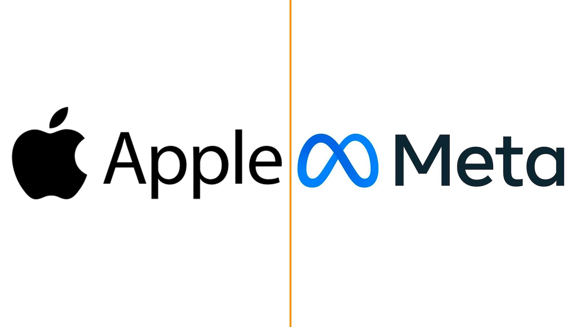 logo de apple y de meta