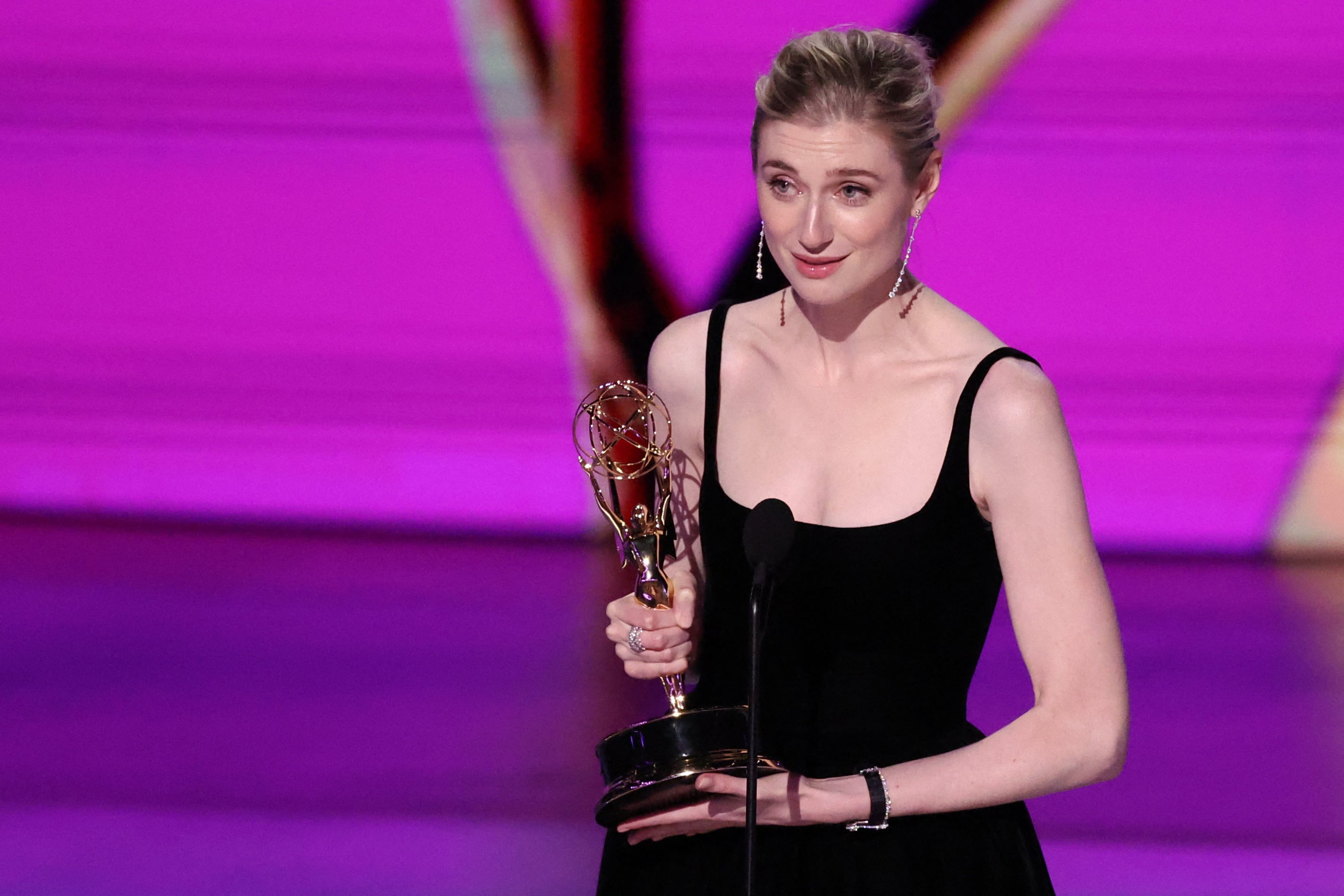 Elizabeth Debicki ganó en los Emmys por su papel de Diana Spencer, la princesa de Gales, en The Crown (REUTERS/Mario Anzuoni)