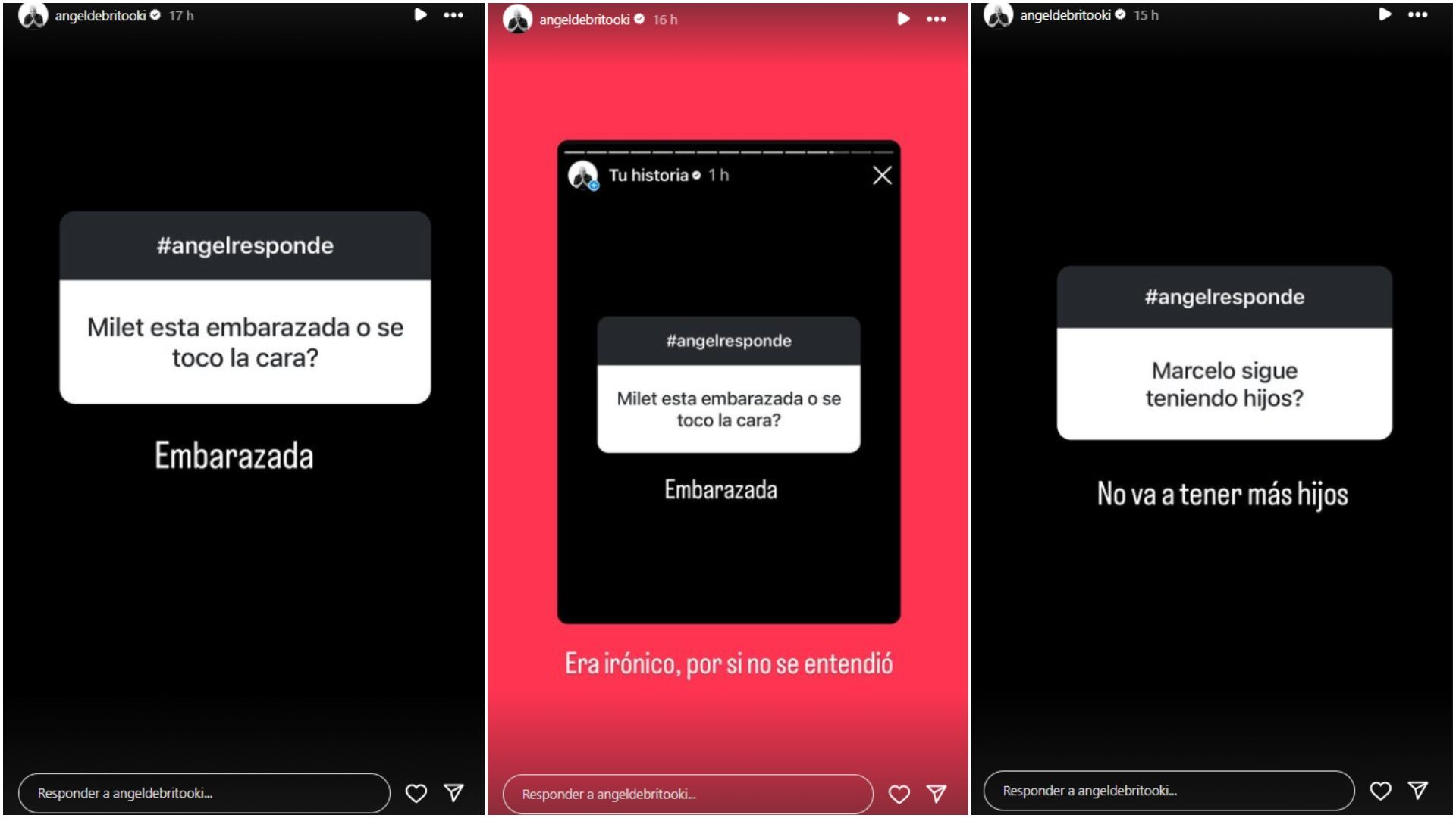 Ángel de Brito aclaró las versiones de embarazo entre Marcelo Tinelli y Milett Figueroa (Instagram)