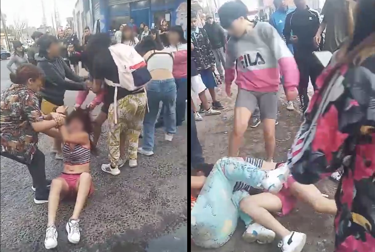 Batalla campal en La Matanza: decenas de alumnas de un colegio secundario protagonizaron una violenta pelea