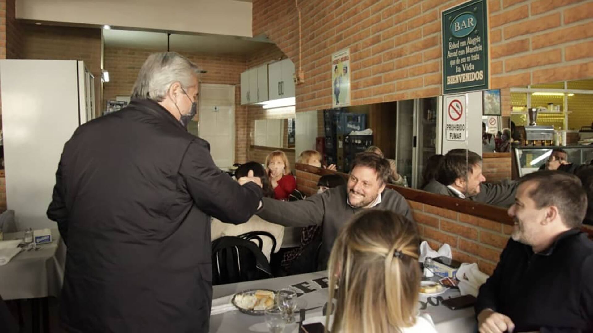 Alberto Fernández Leandro Santoro Bodegón- PASO 2021