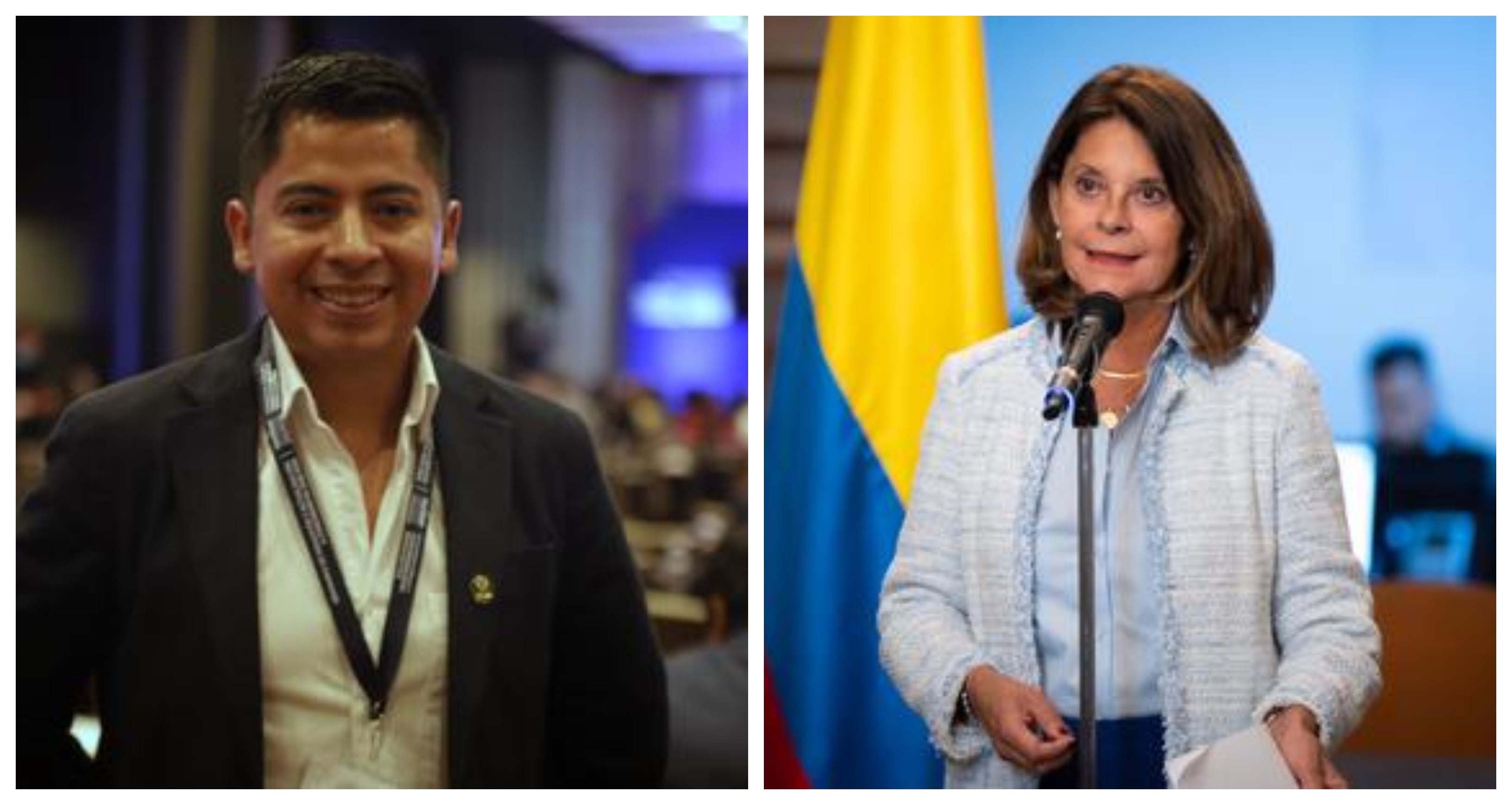 Ariel Ávila  cuestiona a Marta Lucía Ramírez por condenar presuntos crímenes de lesa humanidad en Venezuela pero no decir nada en el Gobierno de Iván Duque - crédito (Colprensa - Álvaro Tavera) y Cancillería de Colombia