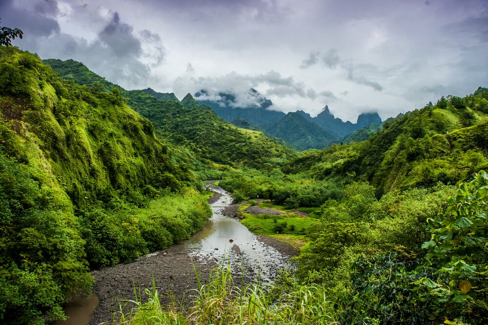 Valle de Papenoo, en Tahití (Shutterstock España).