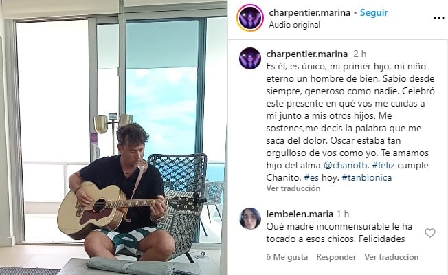 El mensaje de la madre de Chano por su cumpleaños número 43 (Instagram)