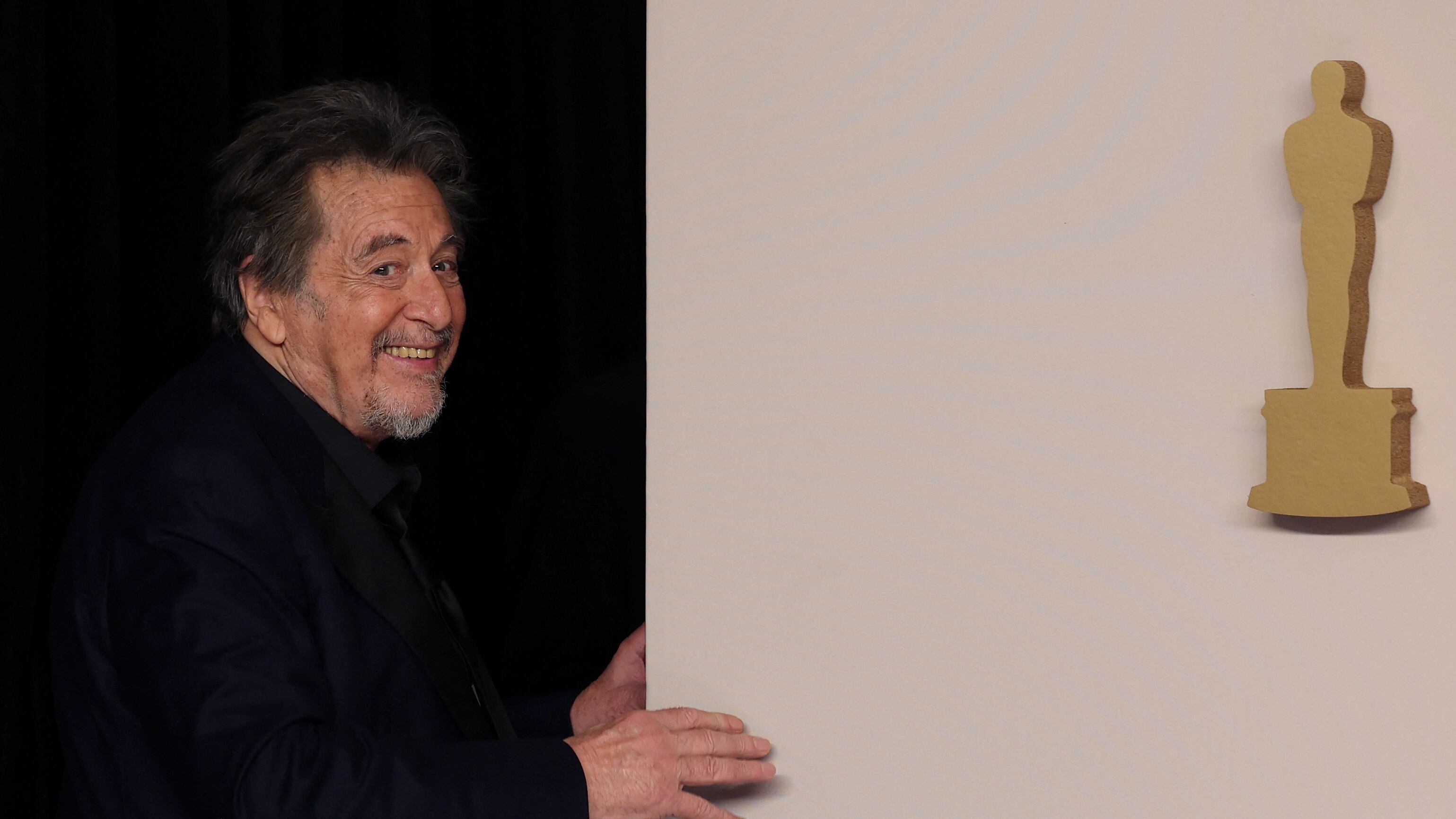 Al Pacino reacts in the Oscars photo room at the 96th Academy Awards in Hollywood, Los Angeles, California, U.S., March 10, 2024. REUTERS/Carlos Barria