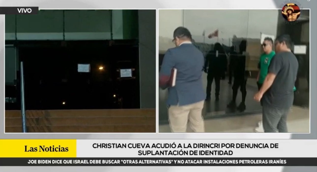 Christian Cueva acudió a la Dirincri para continuar con denuncia por suplantación de identidad