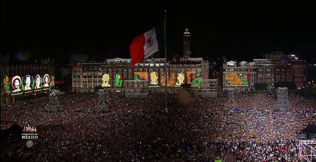 Zócalo CDMX 15 septiembre Día de la Independencia