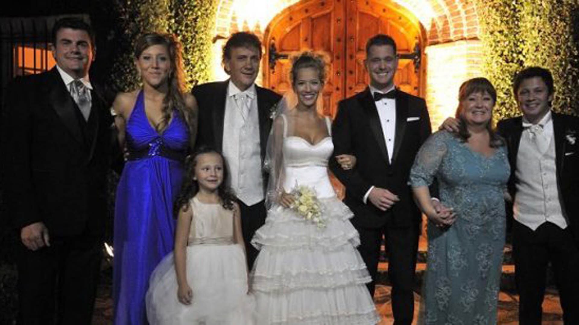 La familia de Luisana Lopilato, el día de su casamiento con Michael Bublé, año 2011