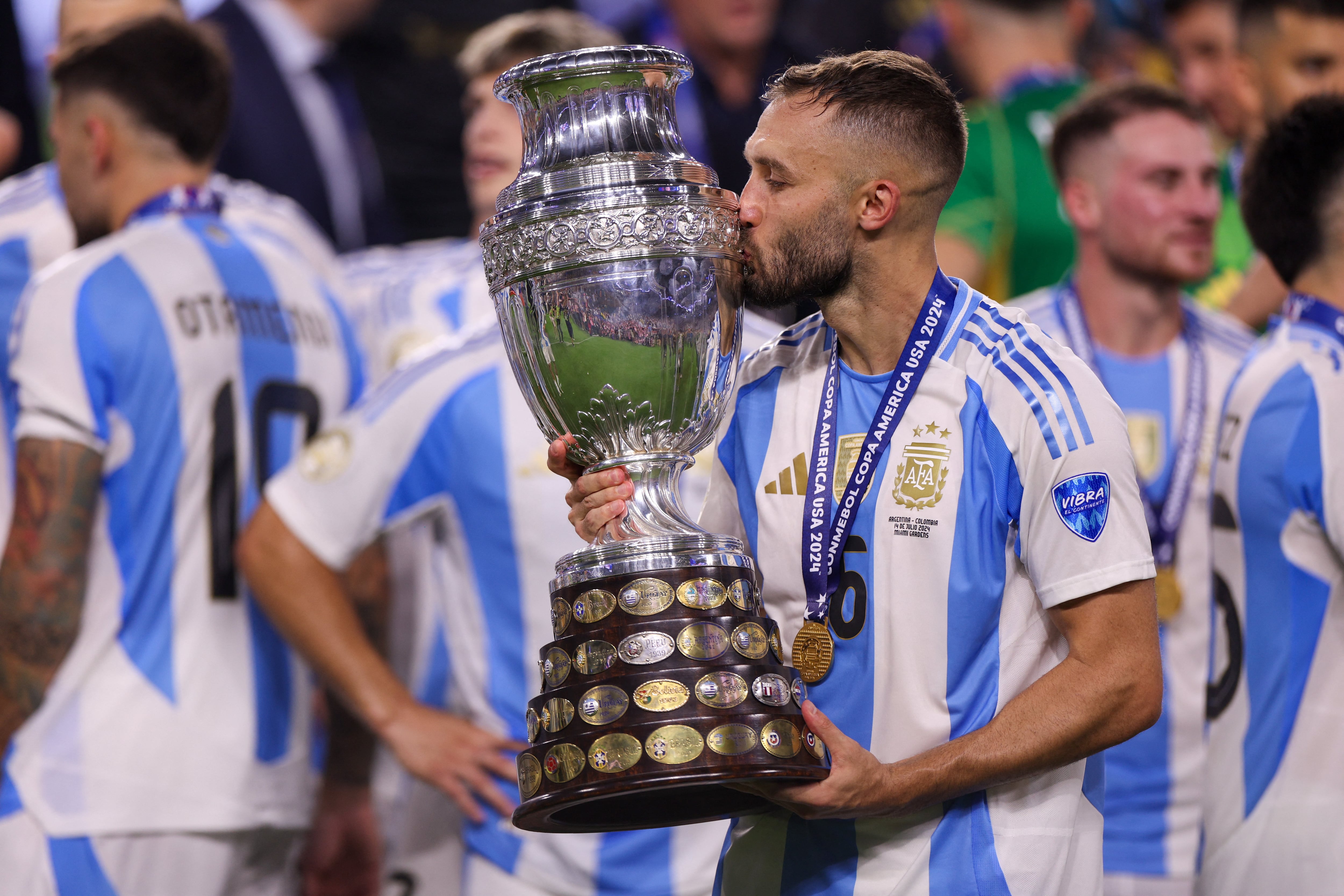 River Plate quedó a un paso de concretar la vuelta de Germán Pezzella (Credit: Nathan Ray Seebeck-USA TODAY Sports)