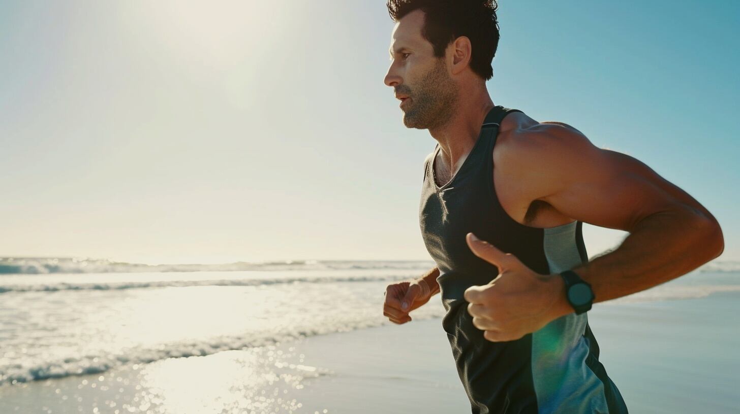 Un deportista corre en la playa - (Imagen Ilustrativa Infobae)